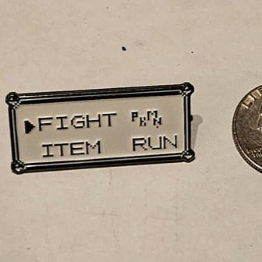 Pokémon Gameboy Battle Menu Nostalgic Retro Enamel Pin - Picture 3 of 4